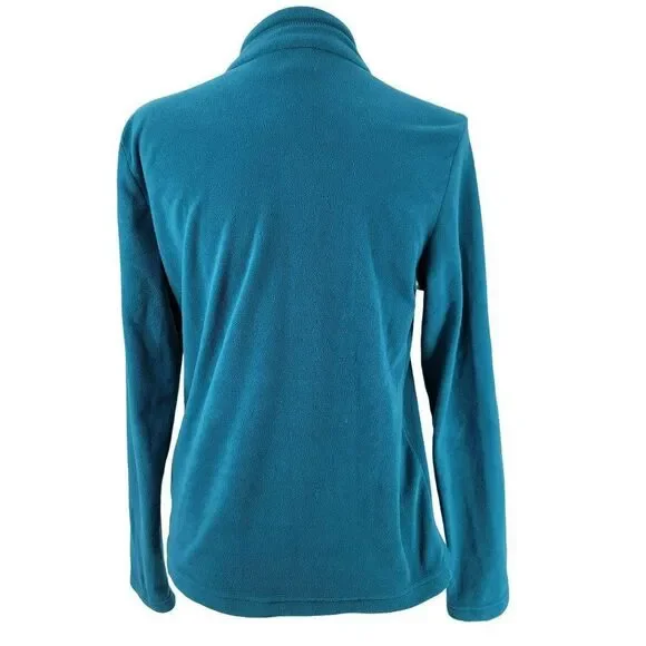 Everlast Fleece Pullover Womens Size Large Sweater Teal Zippper - Picture 6 of 9